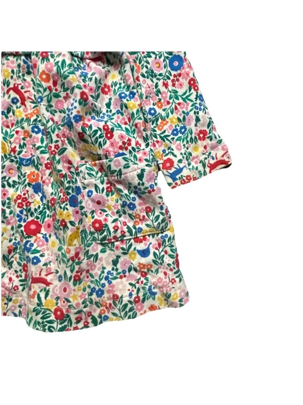 Baby Girl Joules Animal Floral Long Sleeve Dress Size 9-12 Months - Picture 2 of 4